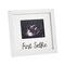 Baby Sonogram Picture Frame for 4 x 3 Ultrasound Photo, First Selfie (7 x 6.5 In, White)